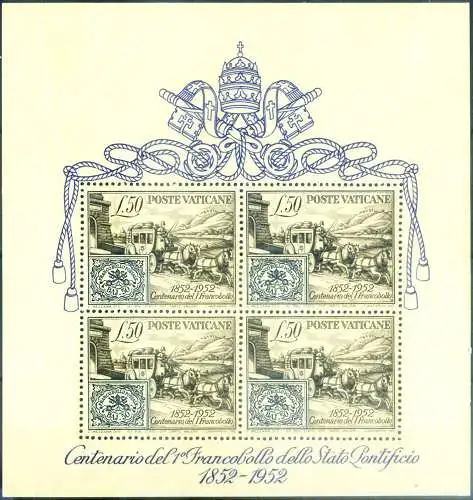 100 Jahre Briefmarke 1952.