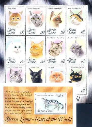 Fauna. Katzen 1993.