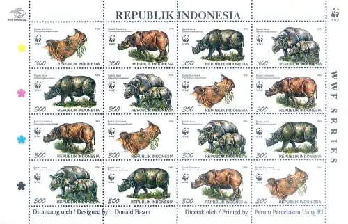 Fauna. WWF. Nashorn 1996.