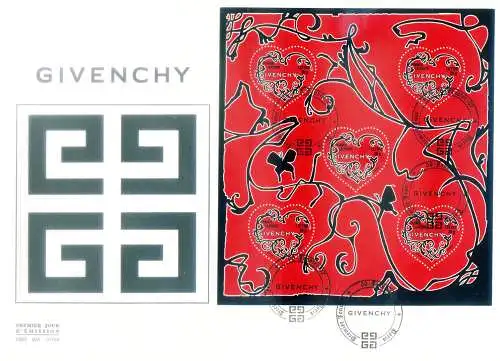 Valentinstag 2007. Givenchy. FDC.