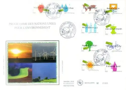 UNO und Umweltschutz 2008. FDC.