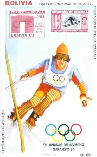Sport. Olympische Spiele 1984 in Sarajevo.