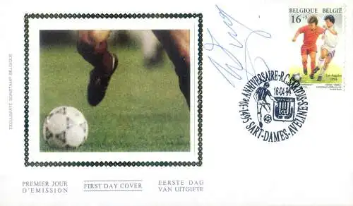 Sport. Fußball 1994. Autogrammumschlag von Wim Jonk.
