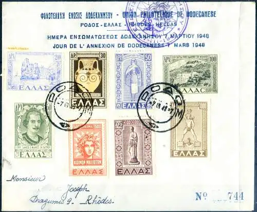 Annexion des Dodekanes 1948.