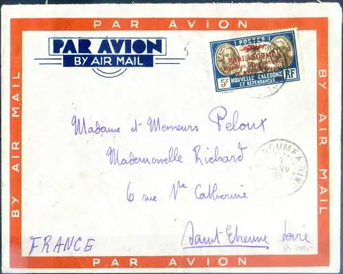 Luftpost. Für Saint Etienne am 04.01.1936.