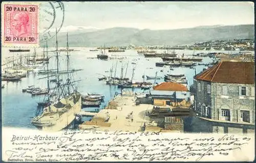 Heben. AK nach Alexandria in Ägypten 1906.