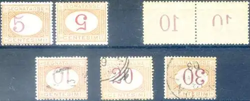 Königreich. Kennzeichen 1870-1894. 7 Sorten.