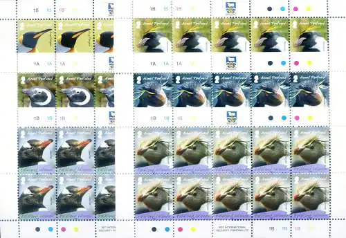 Fauna. Pinguine 2008. 6 Minipacks.
