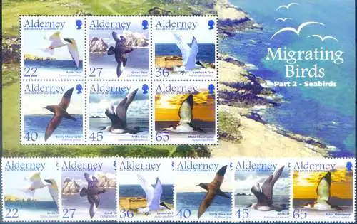 Alderney. Fauna. Zugvögel 2003.