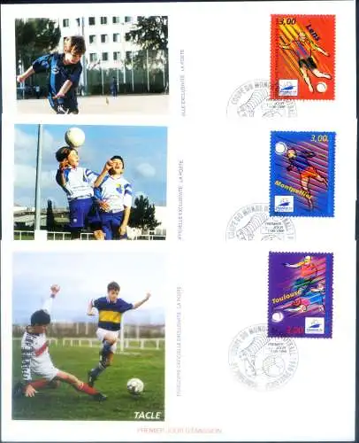 Sport. Fußball. Stadien 1996-1998. 10 FDC.