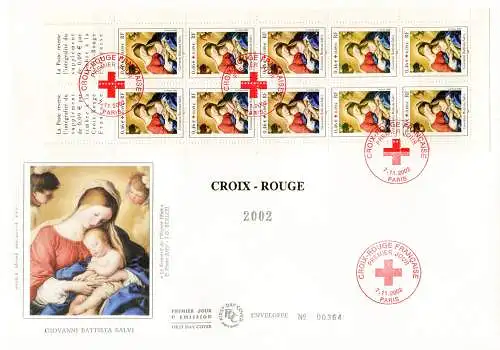 Rotes Kreuz 2002-2004. 3 FDC.