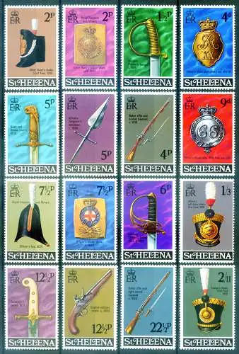 Militärwaffen und -hüte 1970-73.