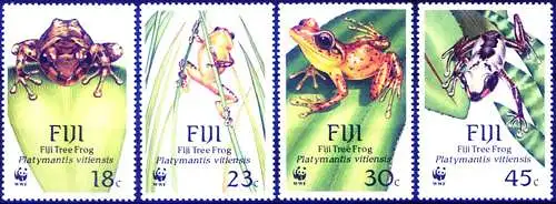 Fauna. Fidschi-Frosch 1988.