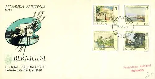 Kompletter Jahrgang 1990. 4 FDC.