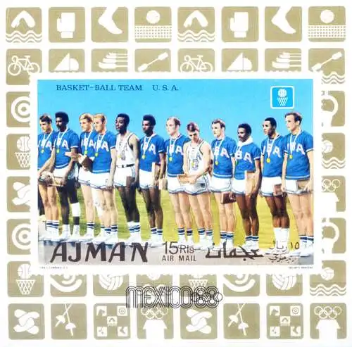 Ajman. Sport. Olympische Spiele in Mexiko 1968.