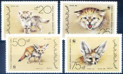 Süden. Fauna. WWF. Katze und Fennec 1989.