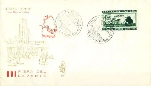 Zone A. Messe Triest FDC 1952.