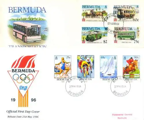 5 FDC von 1996.