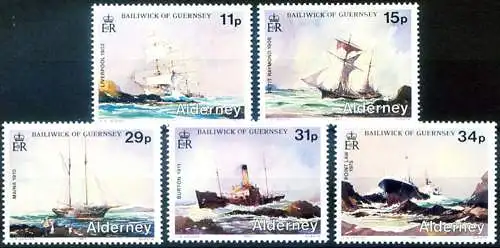 Alderney. Schiffbruch 1987.