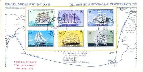 Tall Ship Race 1976. FDC.