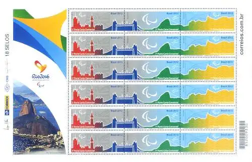 Sport. Olympische und Paralympische Spiele 2015 in Rio de Janeiro.