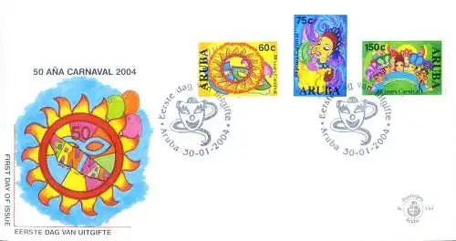 Aruba. Komplettes Jahr 2004. FDC.