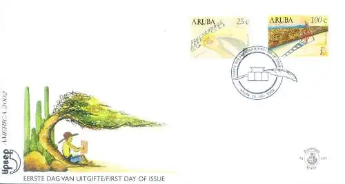 Aruba. Komplettes Jahr 2002. FDC.