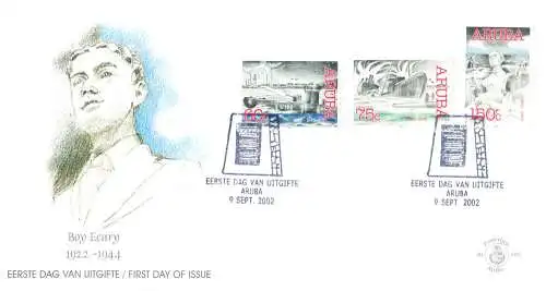 Aruba. Komplettes Jahr 2002. FDC.