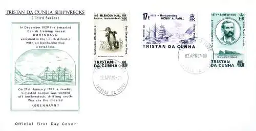 Schiffbruch 1987. 2 FDC.