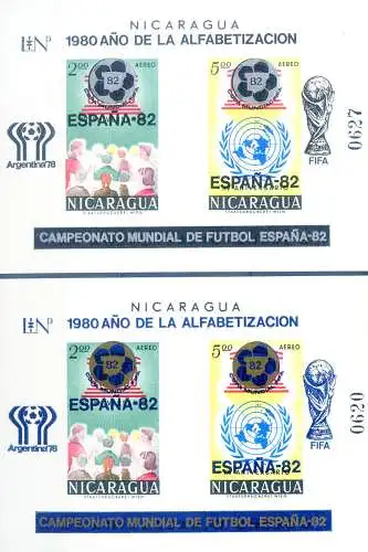 Alphabetisierungskampagne und Fußball-Weltmeisterschaften 1980.