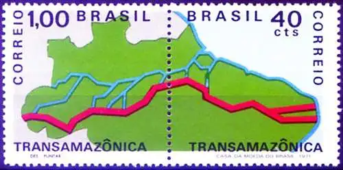 Transamazonische Autobahn 1971.