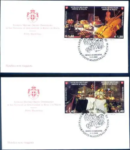 Jan Davidsz de Heem und Pieter Claesz 2008. 2 FDC.