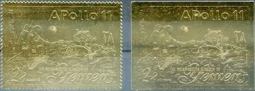 Astronautica. Apollo XI Gold 1969.