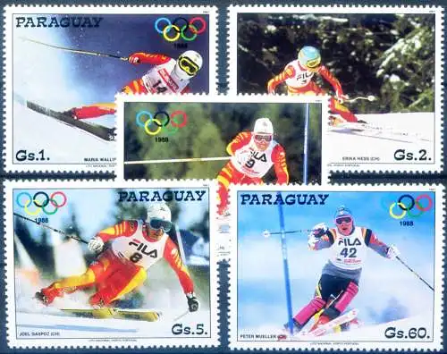 Sport. Olympische Spiele Calgary 1987.