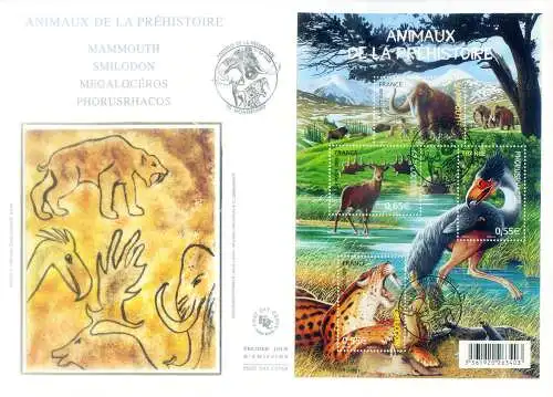 Fauna. Prähistorische Tiere 2008. FDC.