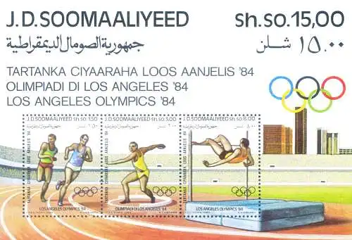 Sport. Olympische Spiele Los Angeles 1984.