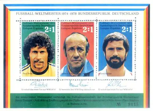 Sport. Fußball 1978. Erinnofilo.