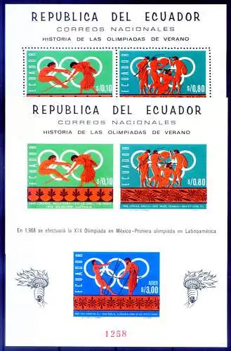 Sport. Olympische Spiele Mexiko-Stadt 1966.