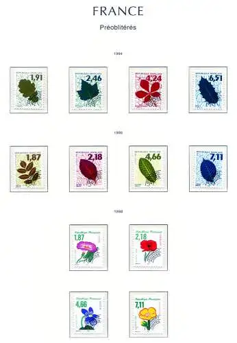 Vorgestempelt. Alle Emissionen 1975-98 (110 Werte).