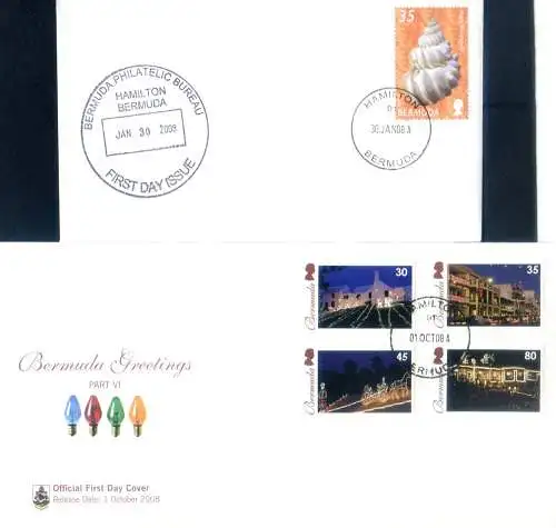 6 FDC von 2008.