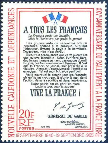 France libre 1965.