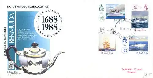 Kompletter Jahrgang 1988. 6 FDC.