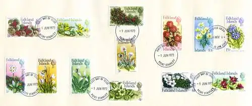 Definitiv. Blumen 1972. FDC.