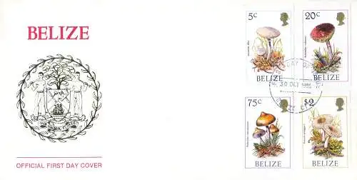 Pilze 1986. FDC.