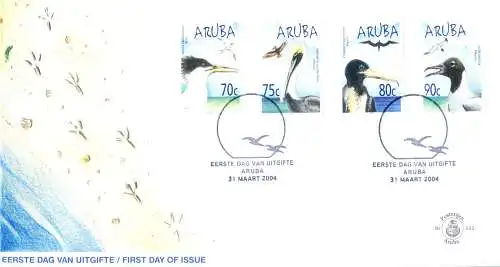 Aruba. Kompletter Jahrgang 2004. FDC.