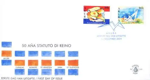 Aruba. Kompletter Jahrgang 2004. FDC.