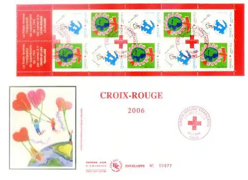 Rotes Kreuz 2006. Libretto. FDC.