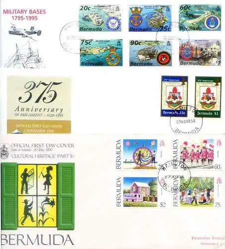 Kompletter Jahrgang FDC 1995.