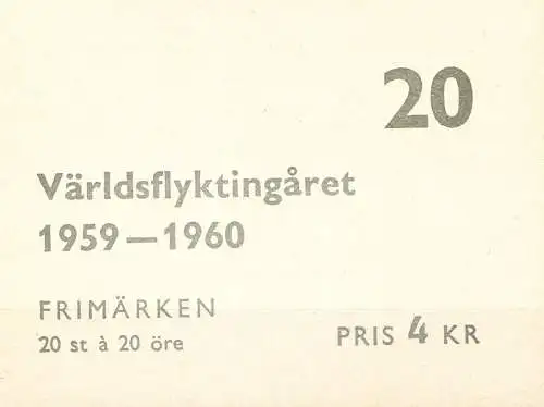 Weltflüchtlingsjahr 1960. Libretto.