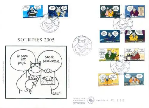 Comics. Le Chat 2005. FDC.